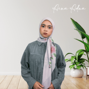 CREAM WITH BROWN FLOWERS